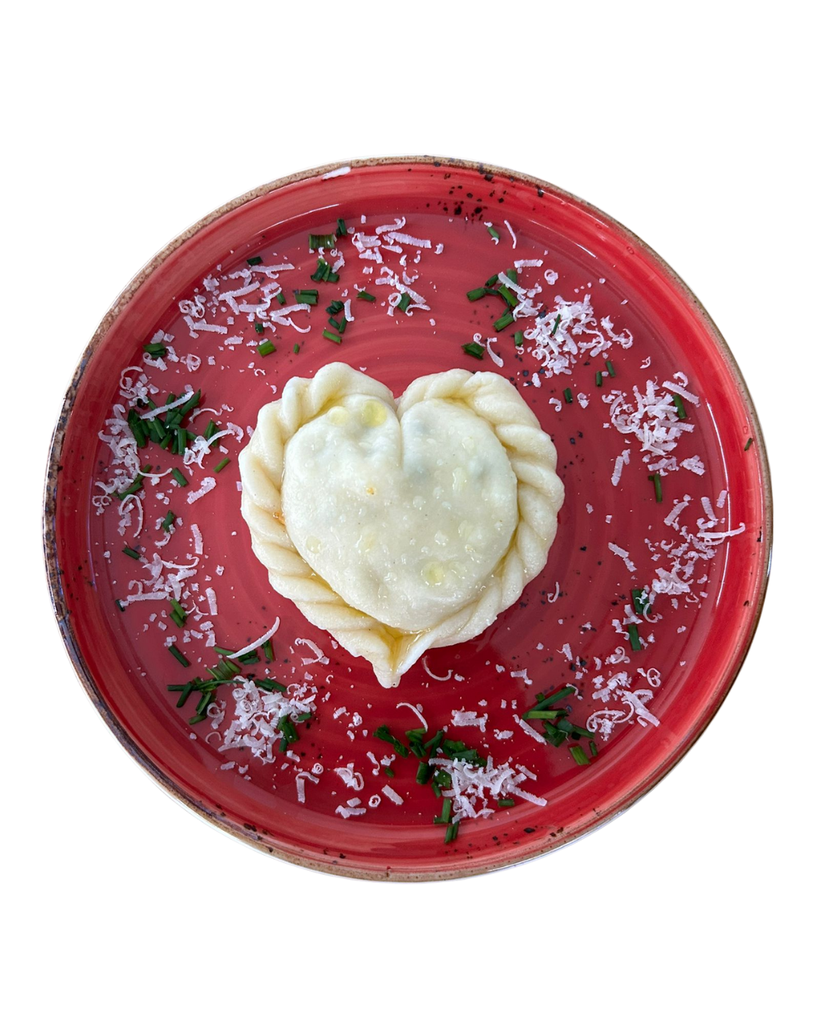 Kärntner Kasnudel Herz gegrandelt