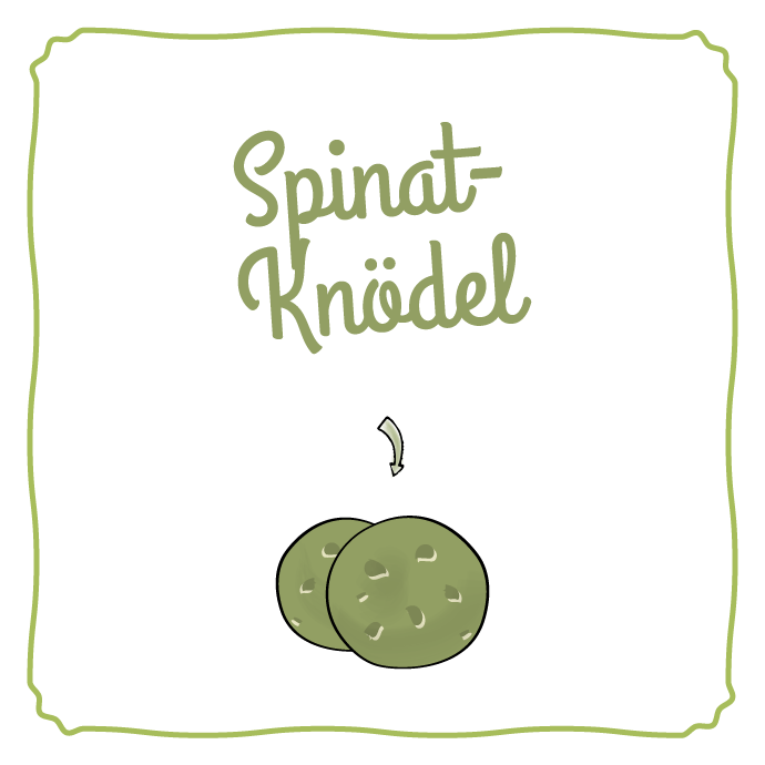 [S-13] Spinat-Schafskäse Knödel