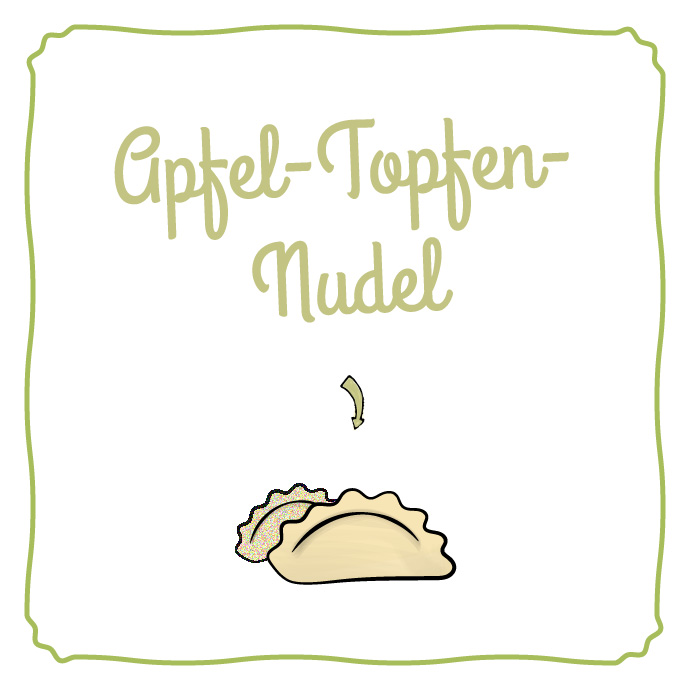 Apfel-Topfen Nudel