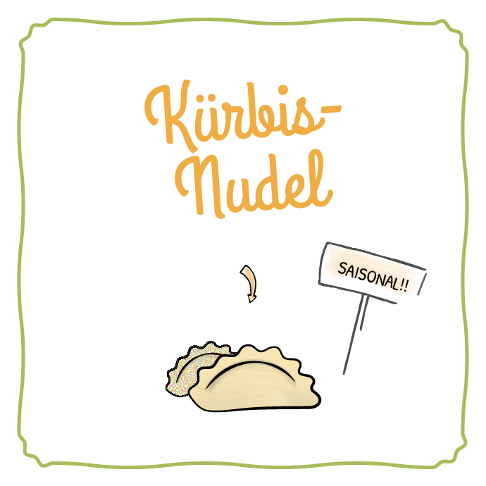 Kürbis Nudel