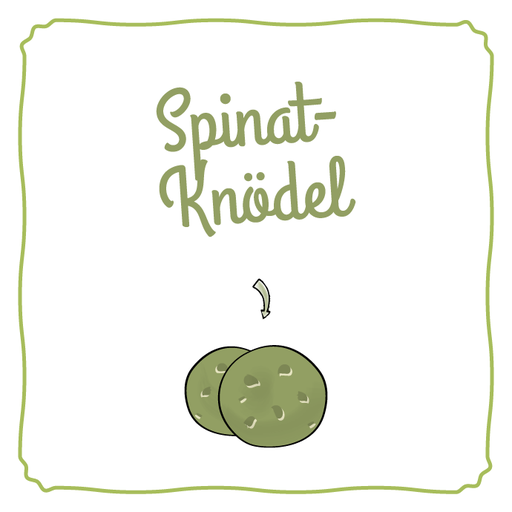 [S-13] Spinat-Schafskäse Knödel
