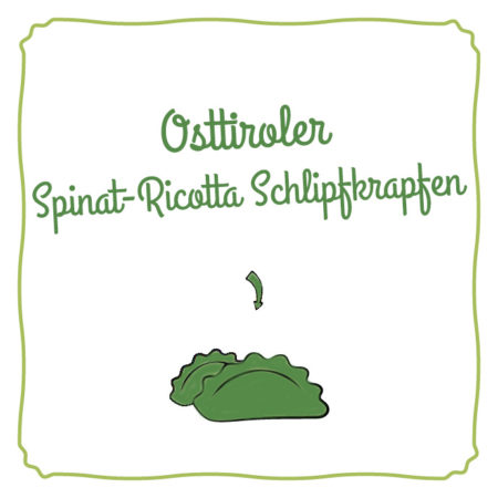 Osttiroler Spinat-Ricotta-Schlipfkrapfen
